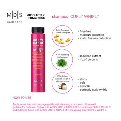 MADES Hair Care Absolutely Anti Frizz Shampoo Curly Whirly 250 ml - Shampoos
