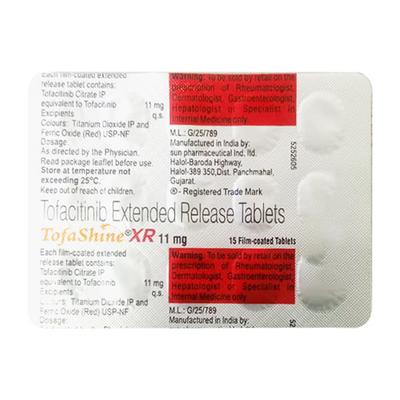 TOFASHINE XR 11mg Tablet 15's - Rheumatoid Arthritis-Dis