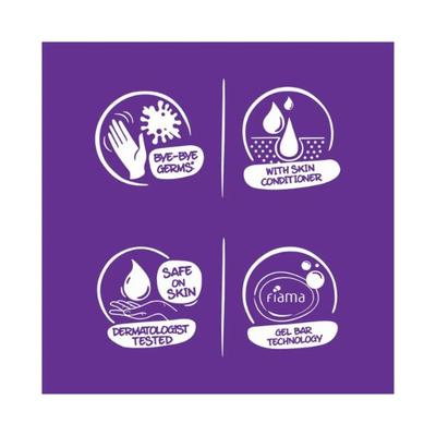Fiama Gel Bar Blackcurrant and Bearberry for radiant glowing skin with skin conditioners 125 gm - Soaps