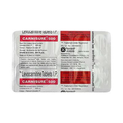 Carnisure 500mg Tablet 10'S - Supplements-Sup