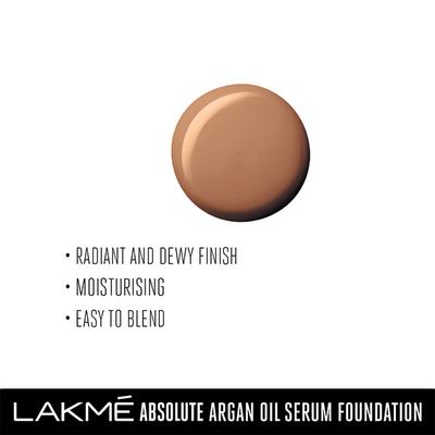 Lakme Absolute Argan Oil Serum Foundation with SPF 45 W240 Warm Beige 15ml - Foundation