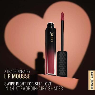 Lakme Xtraordin-Airy Lip Mousse Love Me Red 4.6 gm - Lipsticks