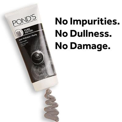 Pond's Pure Detox Anti - Pollution Purity Face Wash With Activated Charcoal 15 gm - Face Washes