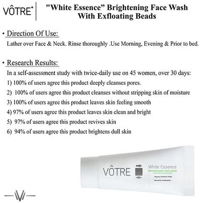 Votre White Essence Brightening Face Wash 30 gm - Face Wash & Cleansers