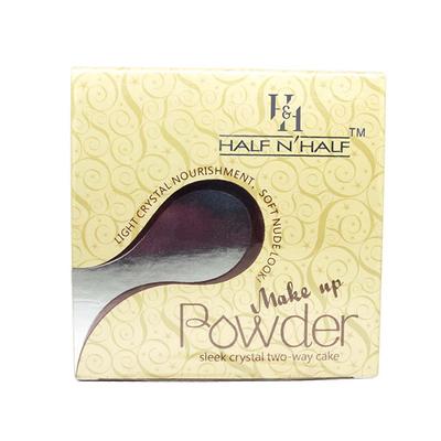 Half N Half Sleek Crystal Two - Way Cake Makeup Powder, Honey Beige 20 gm - Compact Powder