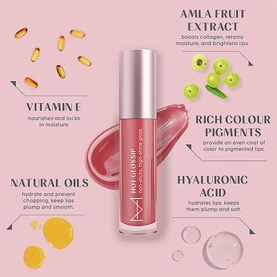 House Of Makeup Hot Glossip Non-Sticky, High-Shine Gloss - Pinky Swear 4.7 ml - Lip Glosses
