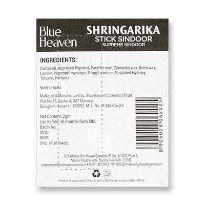 Blue Heaven Shringarika Stick Sindoor (maroon) 2 gm - Sindoor