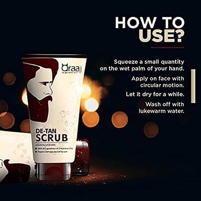 Qraa Men Qraa De -Tan Scrub 2's - Face Washes