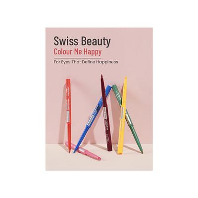 Swiss Beauty Colour Me Happy Eyeliner- Blue Indigo 0.4 gm - Eyeliners