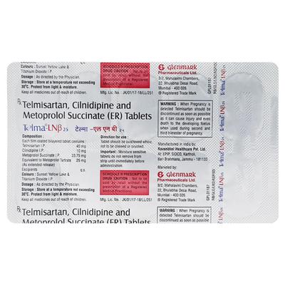 TELMA LNB 25 Tablet 10's - Hypertension-Ana