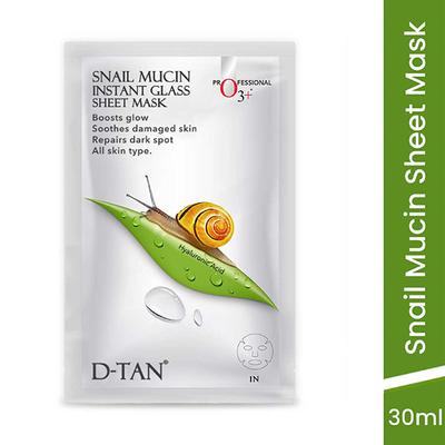 O3+ Snail Mucin Instant Glass Sheet Mask 30 gm - Sheet Masks