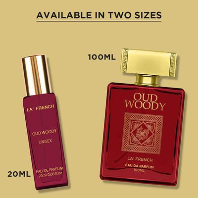 La French Adventure Oud, Romance Oud, Al Hisan, Oud Woody Luxury Perfume Gift Set for Unisex 4X20Ml 4's - Men Perfumes (Edt/Edp)