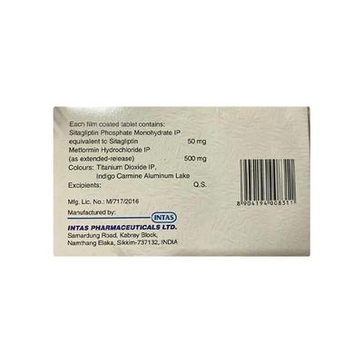 SITARA M 50/500 Tablet 10's - Diabetes-Ant