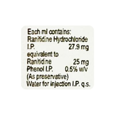 Aciloc Injection 2ml - Ulcer/Reflux/Flatulence-Aaa