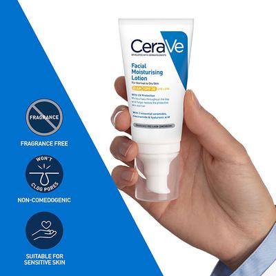 CeraVe PM Facial Moisturising Lotion - Normal to Dry Skin 52 ml - Face Wash & Cleansers