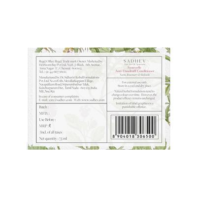 Sadhev Ayurvedic Anti-Dandruff Conditioner 75 ml - Conditioners