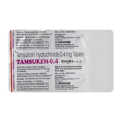 Tamsukem 0.4mg Tablet 15'S - Bladder And Prostate Disorders-Dru