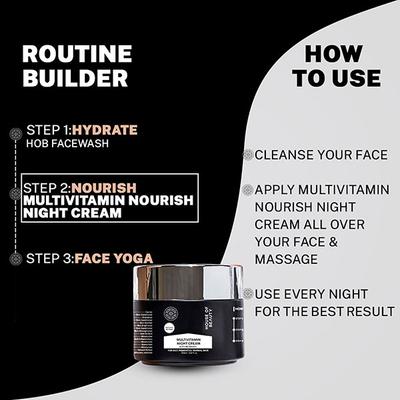 House of Beauty Multivitamin Nourish Night Cream with Revinage For Pigmented Ageing Skin 100ml - Night Cream