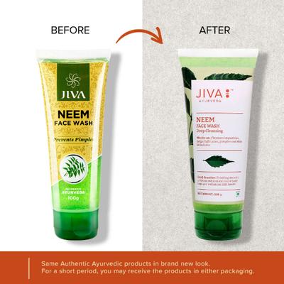 Jiva Ayurveda Face Wash - Neem 100 gm - Face Wash & Cleansers