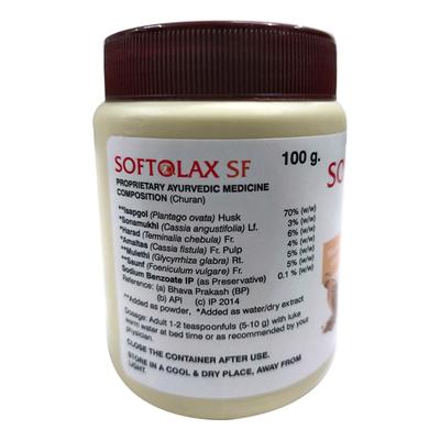 Softolax SF Saunf Flavour & Sugar Free Powder 100gm - Ayurvedic Medicine-AYU