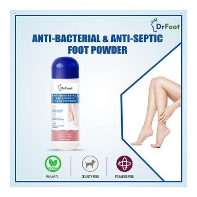 Dr Foot Antibacterial & Antiseptic Foot Powder 100 gm - Shoe Deodorant