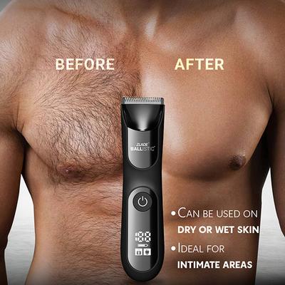 Zlade Ballistic Pro Full-Body Manscaping Trimmer with Ceramic Blades Waterproof 430 gm - Trimmers