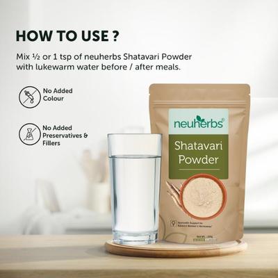 Neuherbs Organic Shatavari Powder 100 gm - Women Health