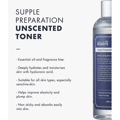 Klairs Supple Preparation Unscented Toner 180 ml - Toners