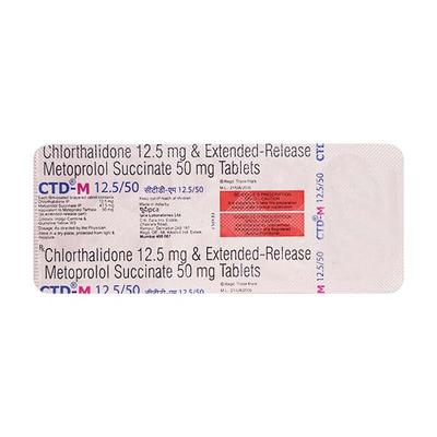 CTD M 12.5/50mg Tablet 10'S - Hypertension-Bet