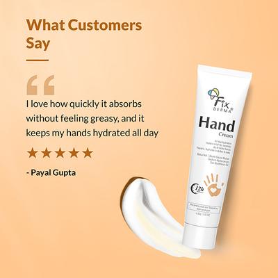Fixderma Hand Cream for Women and Men, Hand Cream for Dry and Rough Hands All Skins Types 30 gm - Night Cream