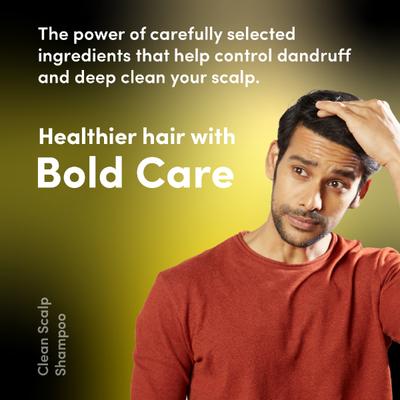 Bold Care Ketoconazole and Zinc Pyrithione Anti Dandruff Shampoo - For Men 200 ml - Shampoos