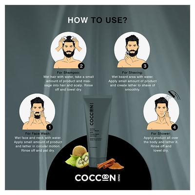 Coccoon Active 4 in 1 Wash 200 ml - Face Wash & Cleansers