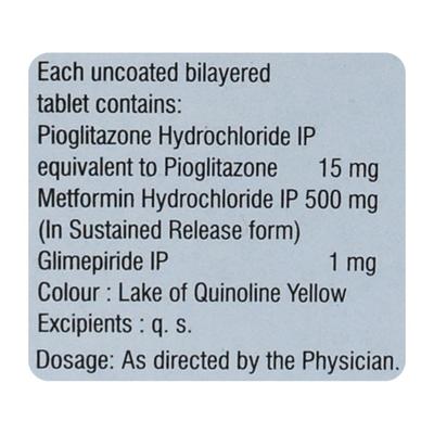 THE TRIGLYNASE 1 Tablet 10's - Diabetes-Ant