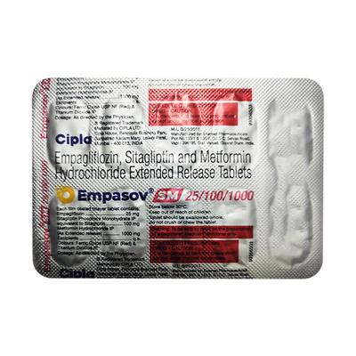 EMPASOV SM 25/100/1000 Tablet 10's - Diabetes-Ant