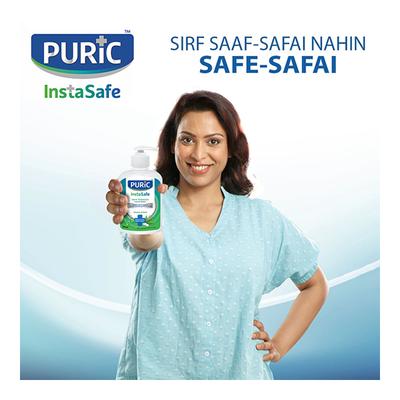 Puric InstaSafe Germ Protection Hand Wash - Camphor & Neem 250 ml (185 ml Refill Free) - Hand Wash & Soaps