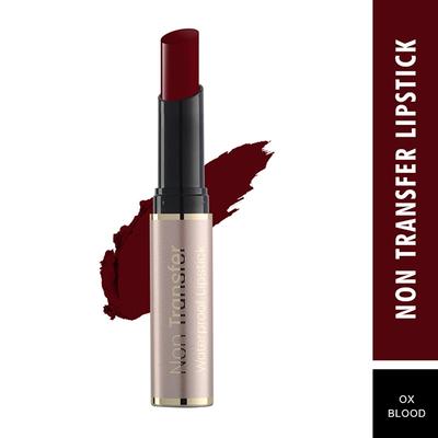 Swiss Beauty Non Trasfer Water Proof Lipstick - (Oxblood) 3 gm - Lipsticks