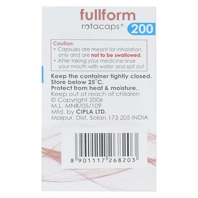 Fullform 200 Rotacap 30'S - Asthma/COPD-Ast