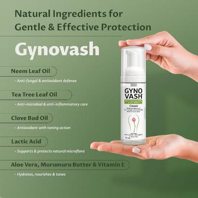 Millennium Lyf Sciences Gynovash Daily Protection & Balance Foam Wash 70 ml - Pure Herbs