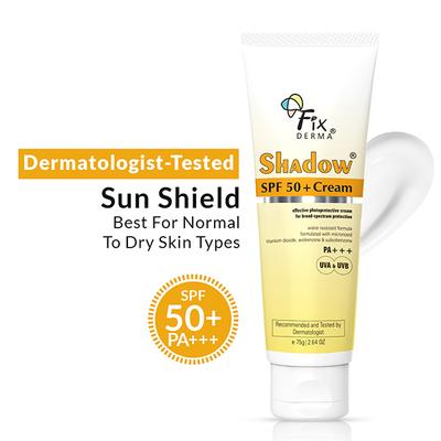 Fixderma Shadow SPF 50+ Sunscreen Cream 75 gm - Face Sunscreen
