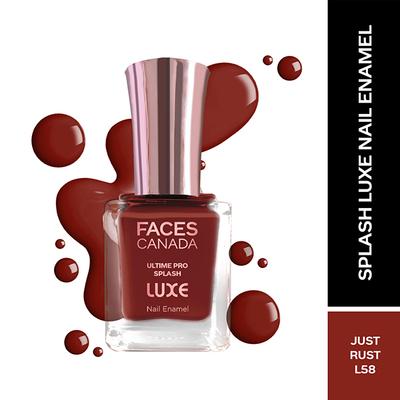 Faces Canada Ultime Pro Splash Luxe Nail Enamel - Just Rust (L58) 12 ml - Nail Polish