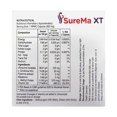 SUREMA XT Capsule 15's - Supplements-Sup