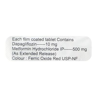 DAPAONE M 10/500 Tablet 10's - Diabetes-Ant