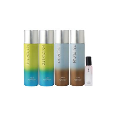 Ajmal 2 Distraction & 2 Magnetize Deo & Neea EDP Pack of 3 20 ml - Women Perfumes (Edt/Edp)