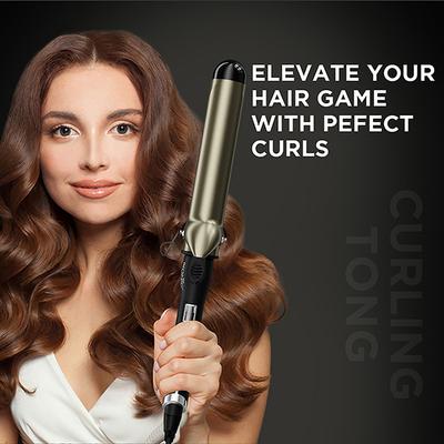 Ikonic Hair Professional Curling Tong Black (CT28) - Rollers & Curlers