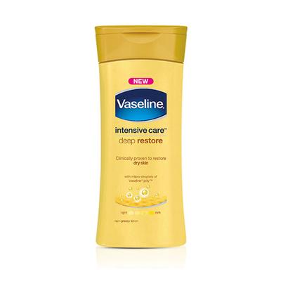 Vaseline Intensive Care Deep Moisture with Pure Oat Extract Dry Skin Long Lasting Moisturization for Healthy, Glowing Skin Body Lotion 45ml - Lotions & Creams