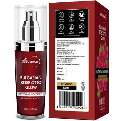 Stbotanica Bulgarian Rose Otto Glow Mattifying Moisturizer Spf 30 For Oily, Acne Prone Or Sensitive Skin 60 ml - Face Moisturizers