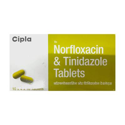 NORFLOXACIN & TINIDAZOLE(CIPLA) Tablet 10's - Bacterial Infections-ABC
