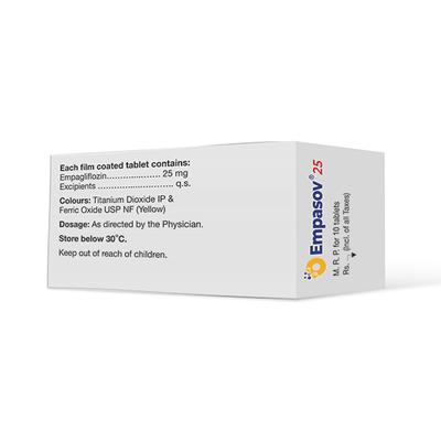 EMPASOV 25 Tablet 10's - Diabetes-Ant