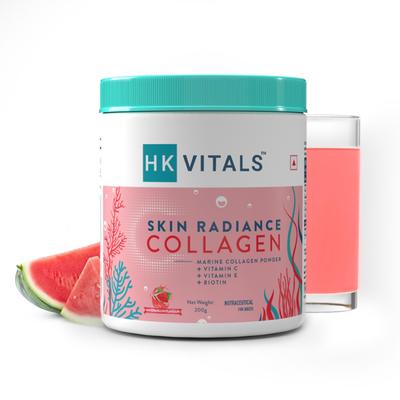 Healthkart HK Vitals Skin Radiance Collagen Powder - Watermelon 200 gm - Hair & Skin