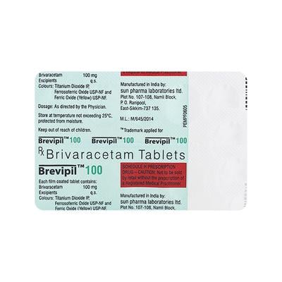 BREVIPIL 100 Tablet 10's - Epilepsy/Convulsion-Ant